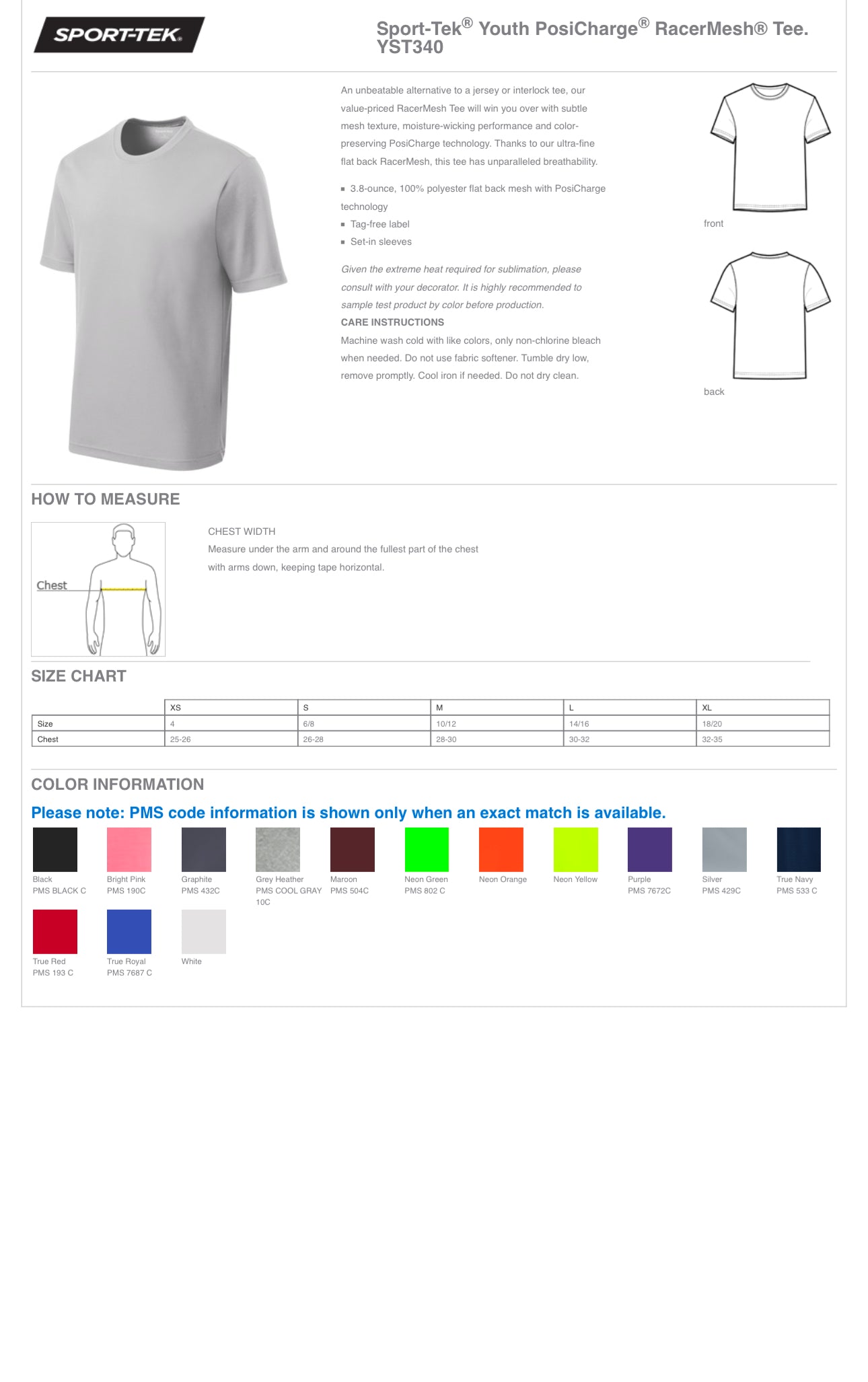 SLP logo Youth + Adult Athletic textured T