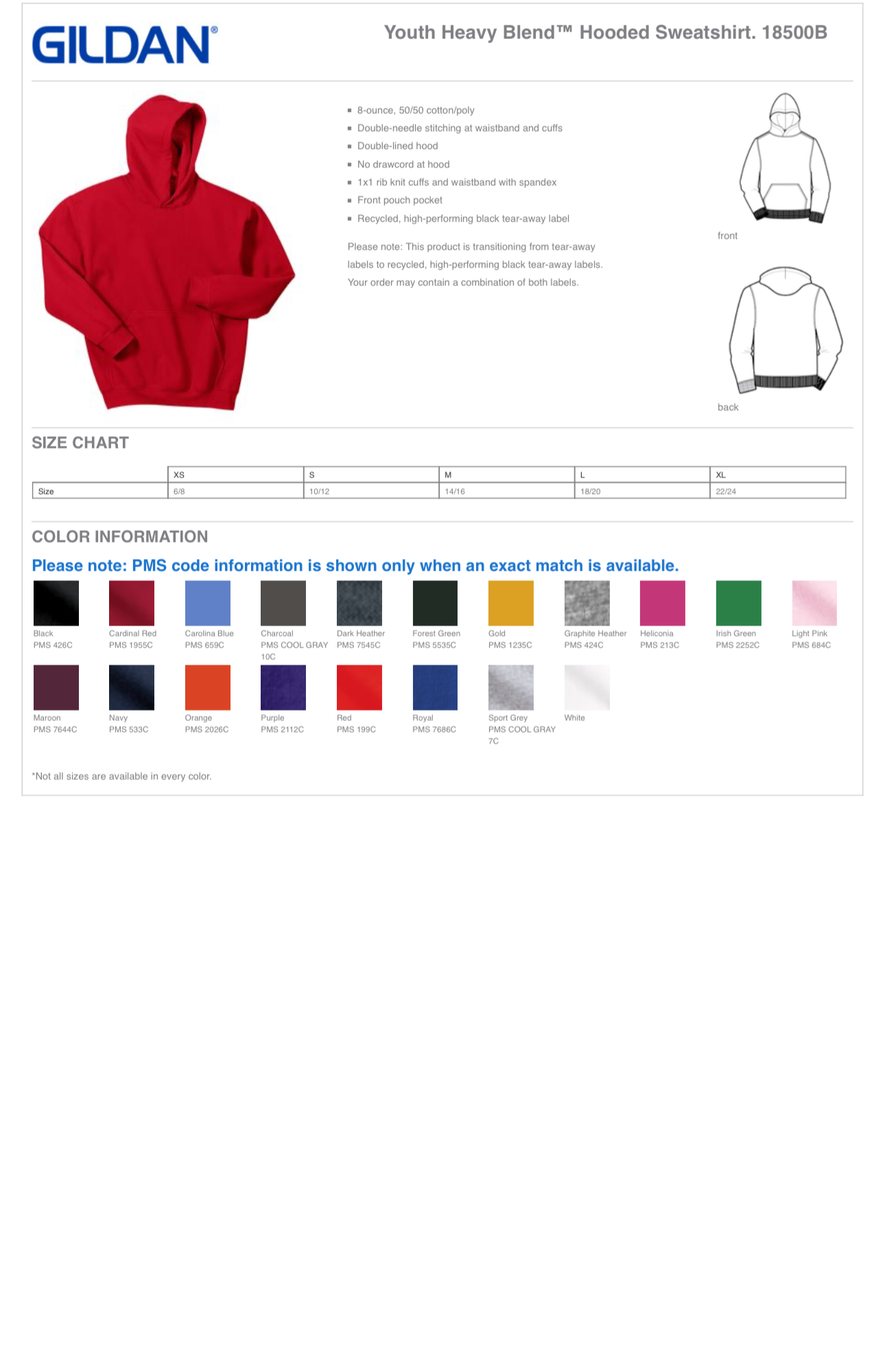 SLP Peter Hobart Black or Grey Youth Hoody