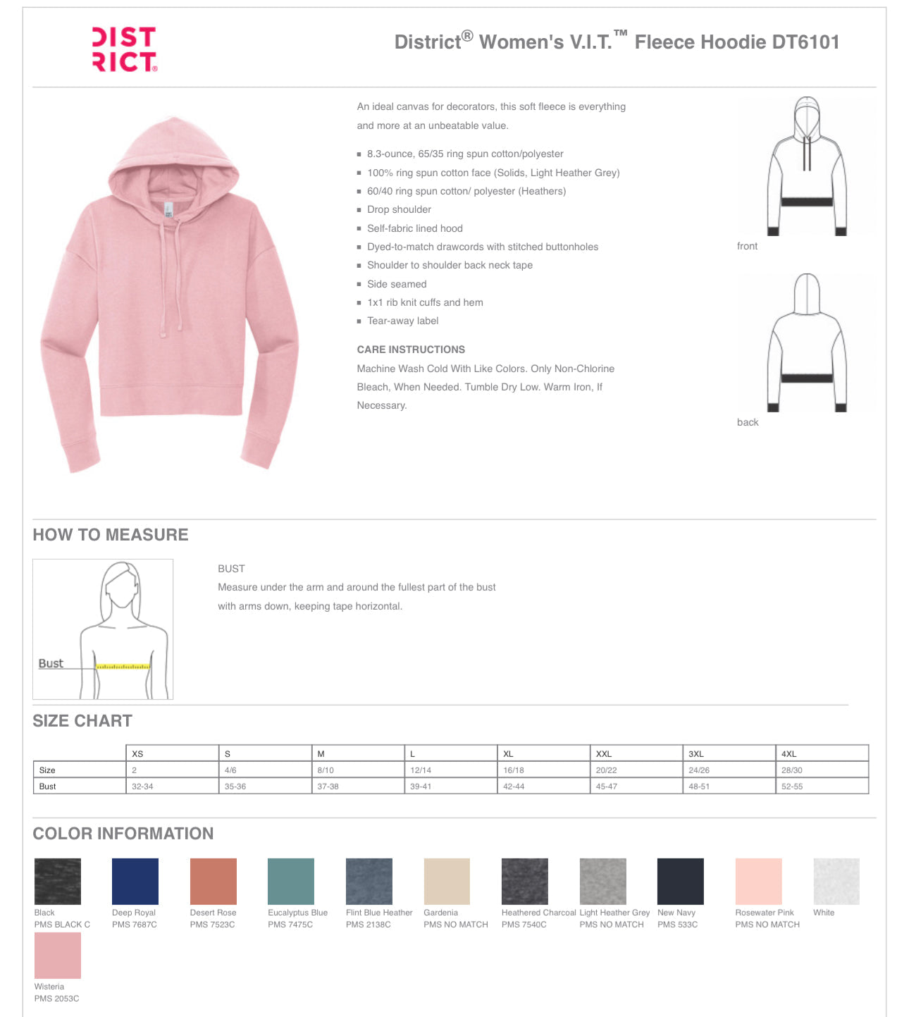 Embroidered E Crop Grey or Black Hoody Adult XS-4X