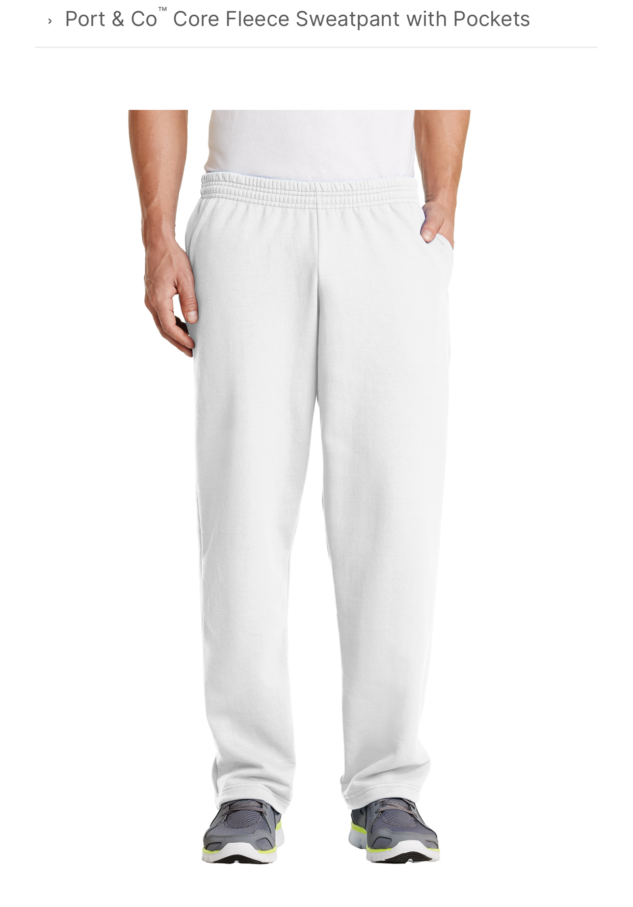 Cozy, oversized White Adult + Youth Sweatpants