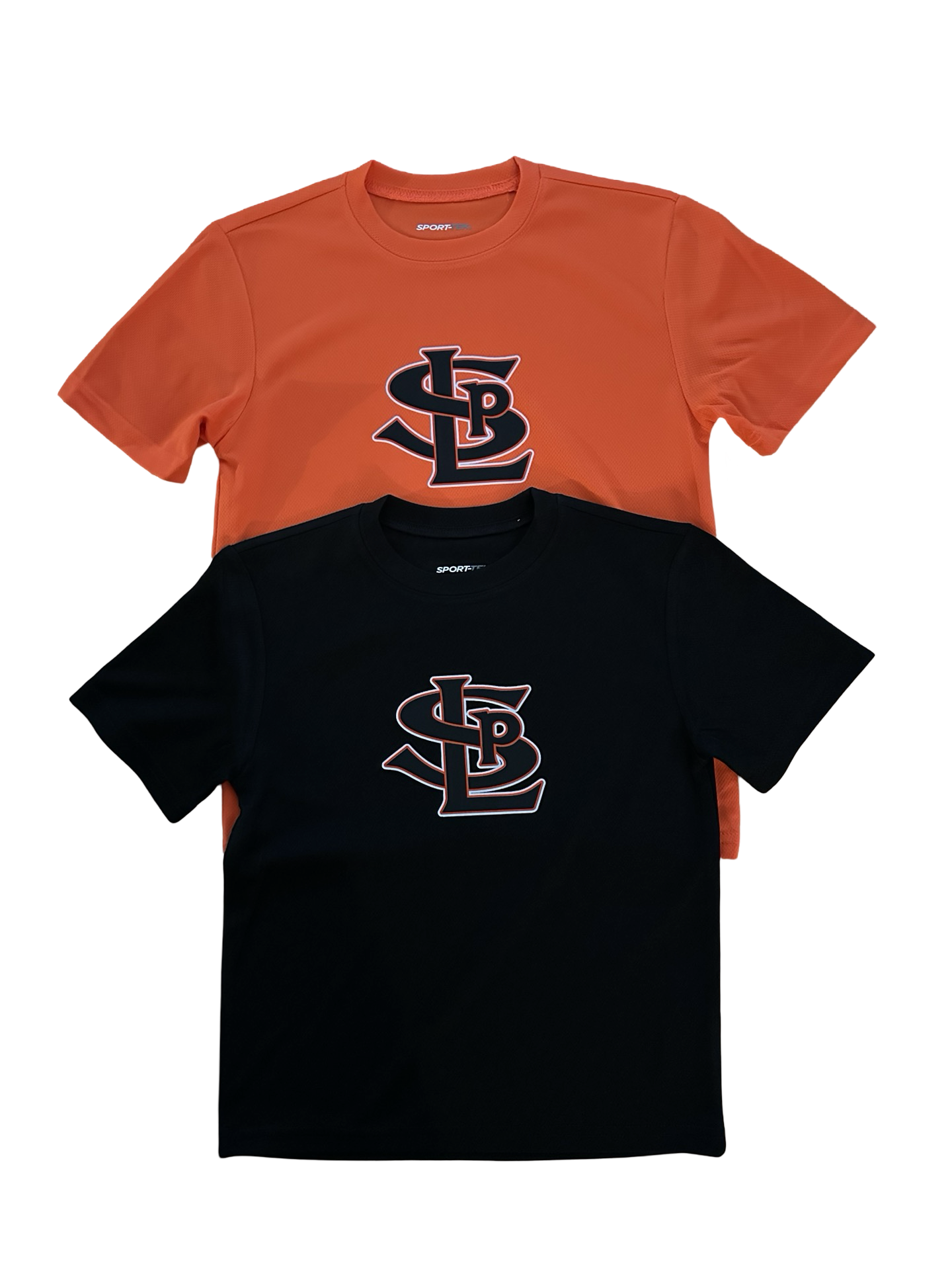 SLP logo Youth + Adult Athletic textured T