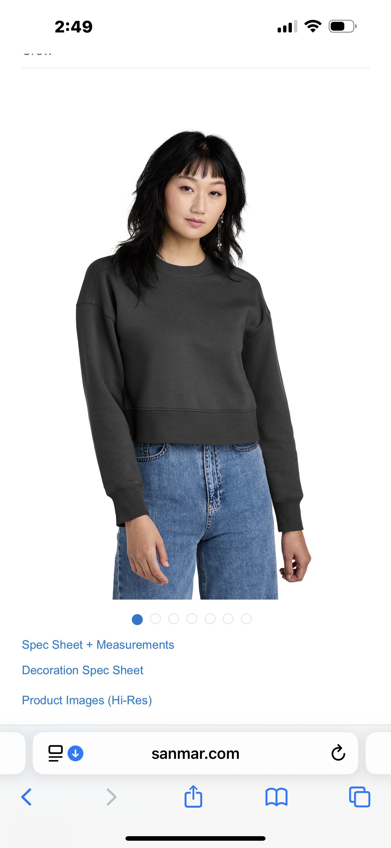 Short Crop District Sweatshirt