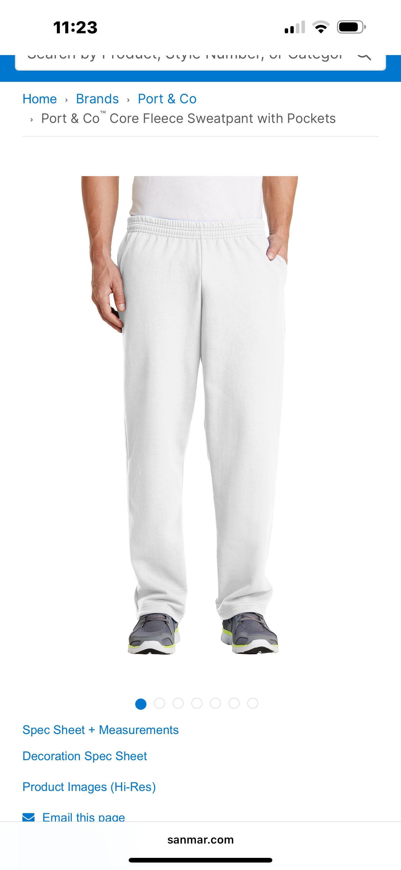 Cozy, oversized White Adult + Youth Sweatpants
