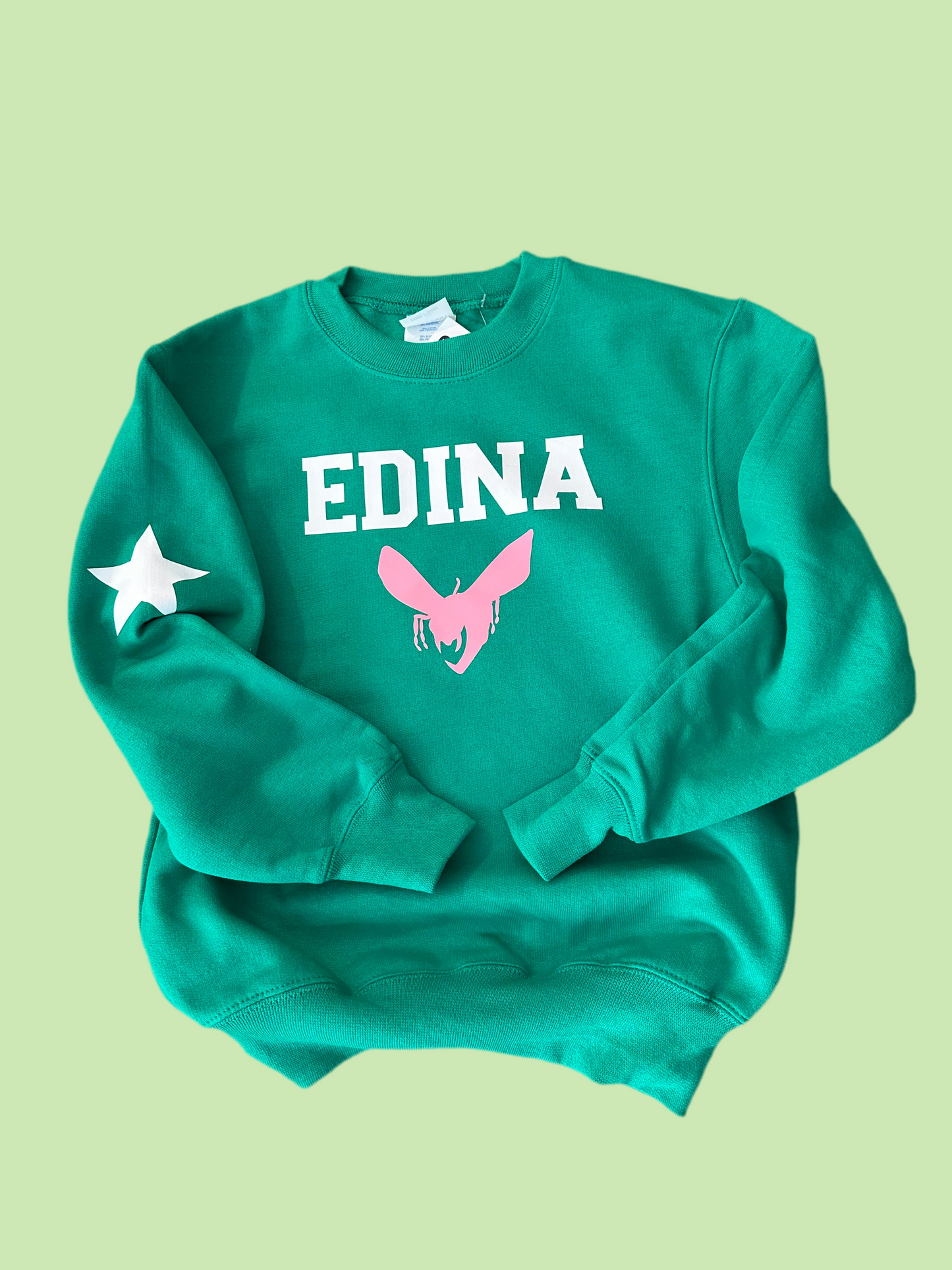 Youth S Green Crewneck