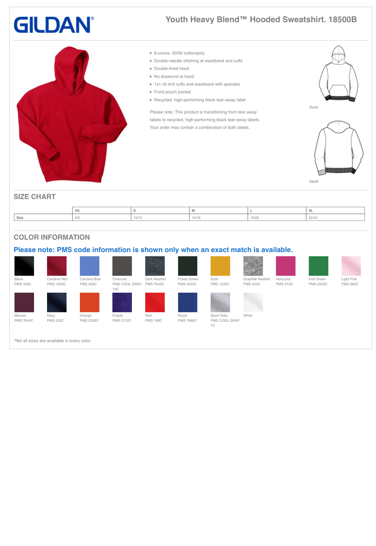 Youth 2 Color Edina Hoody