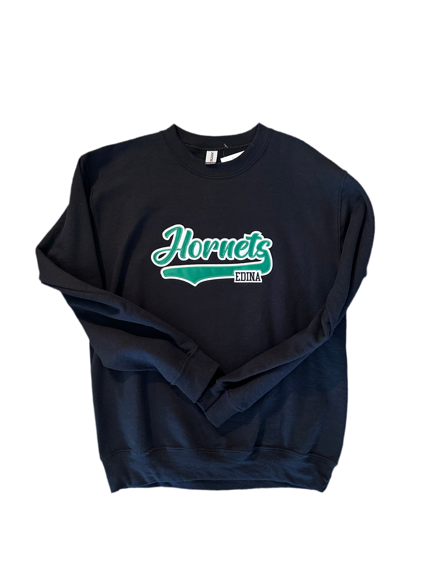 Hornets Appliqué Adult Crewneck 1-Small