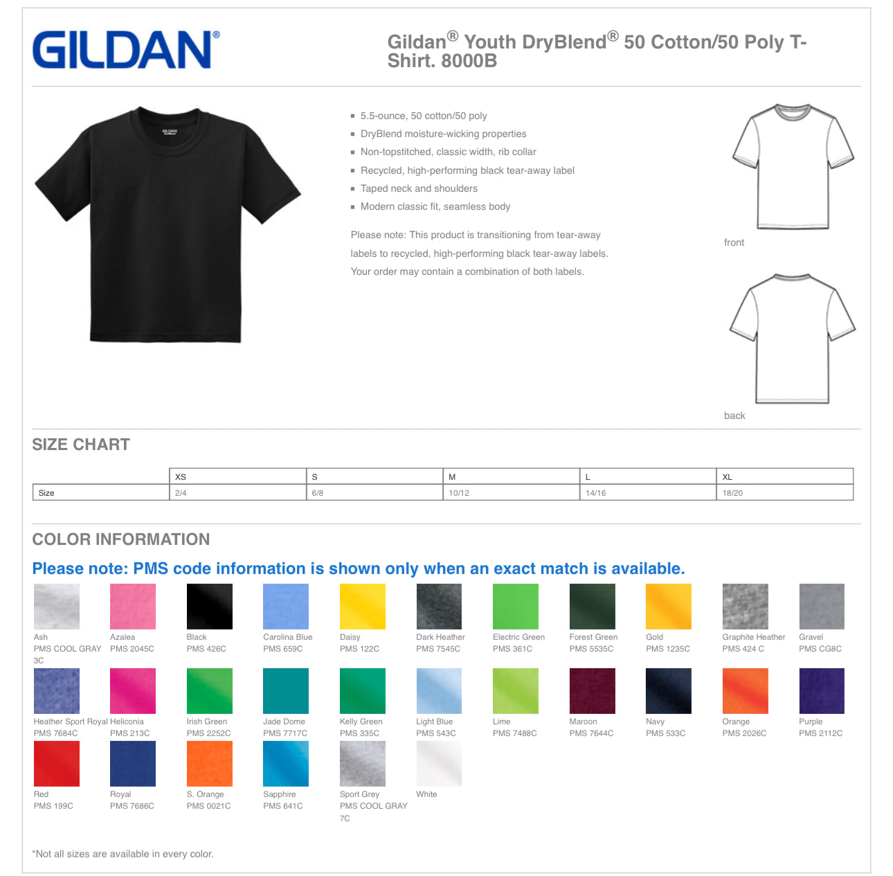 SLP Youth + Adult Cotton Tshirt Orange, Black, Grey & Pink