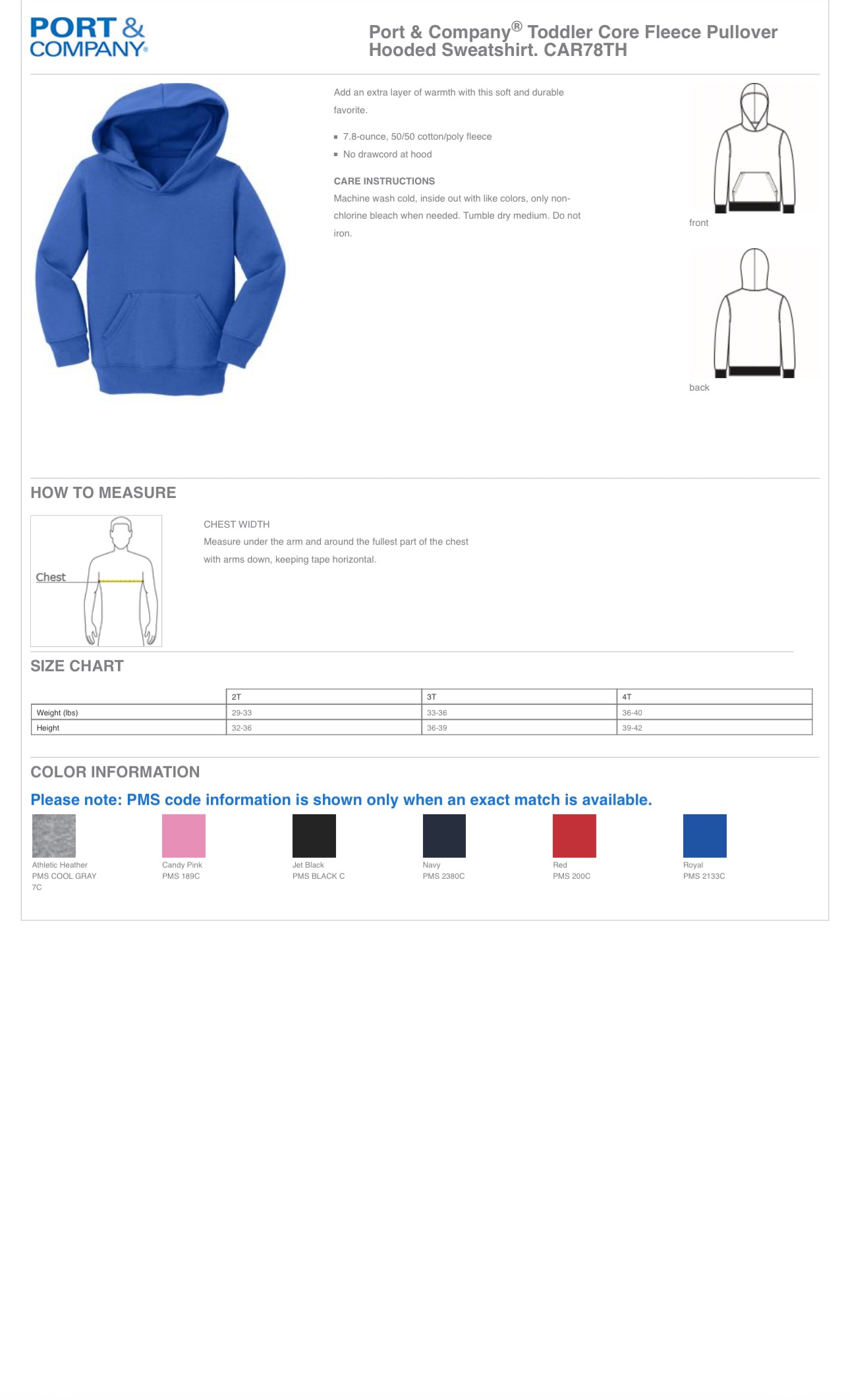 PH Flower Pink, Orange or Black Youth Hoody