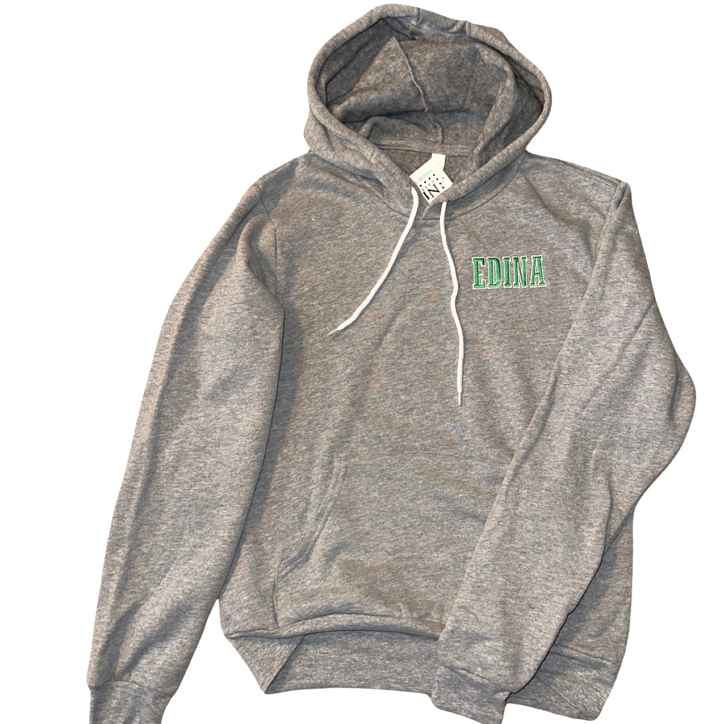Bella Grey Adult Hoody Embroidered Edina