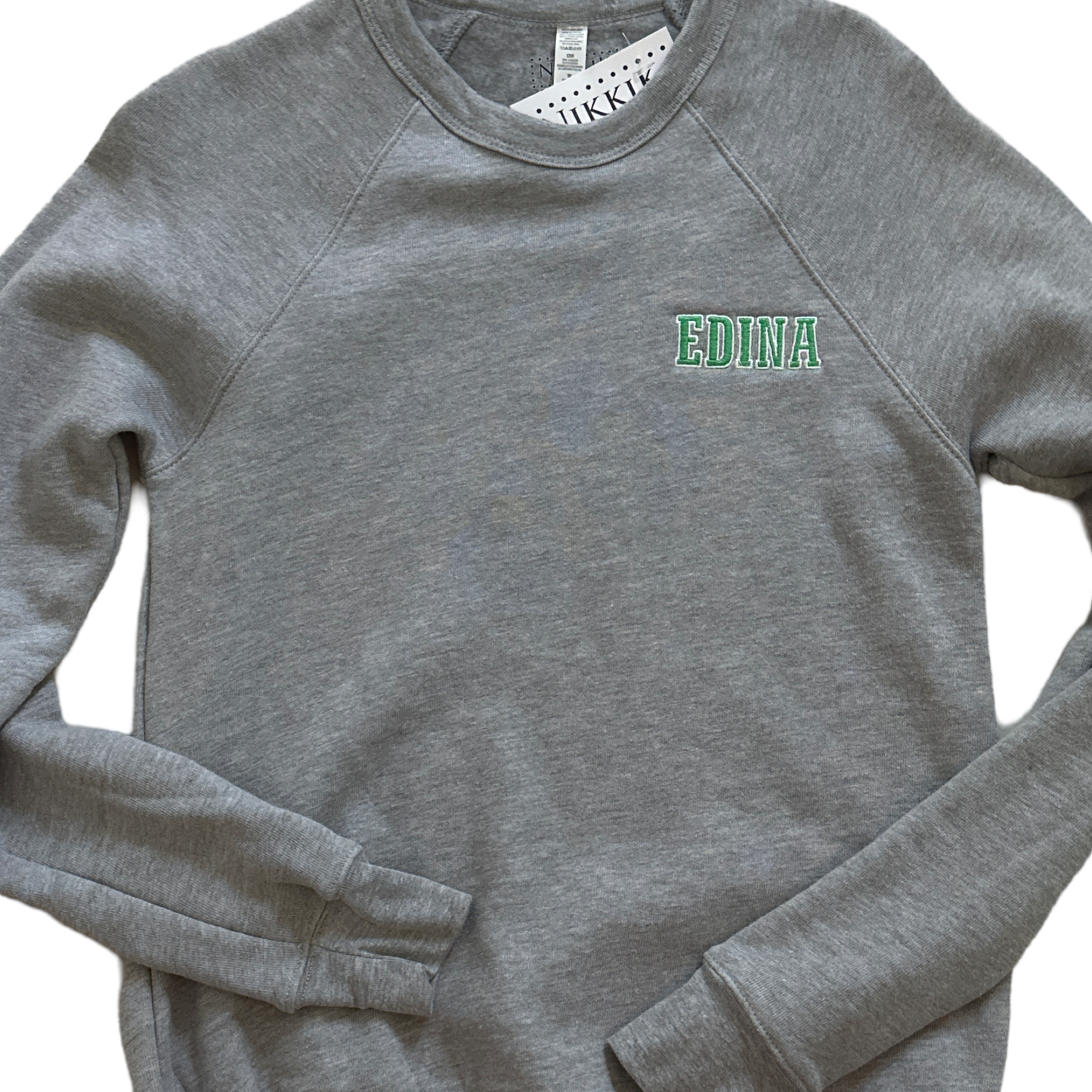 Edina Embroidered Crewneck Grey Adult *1-XS*