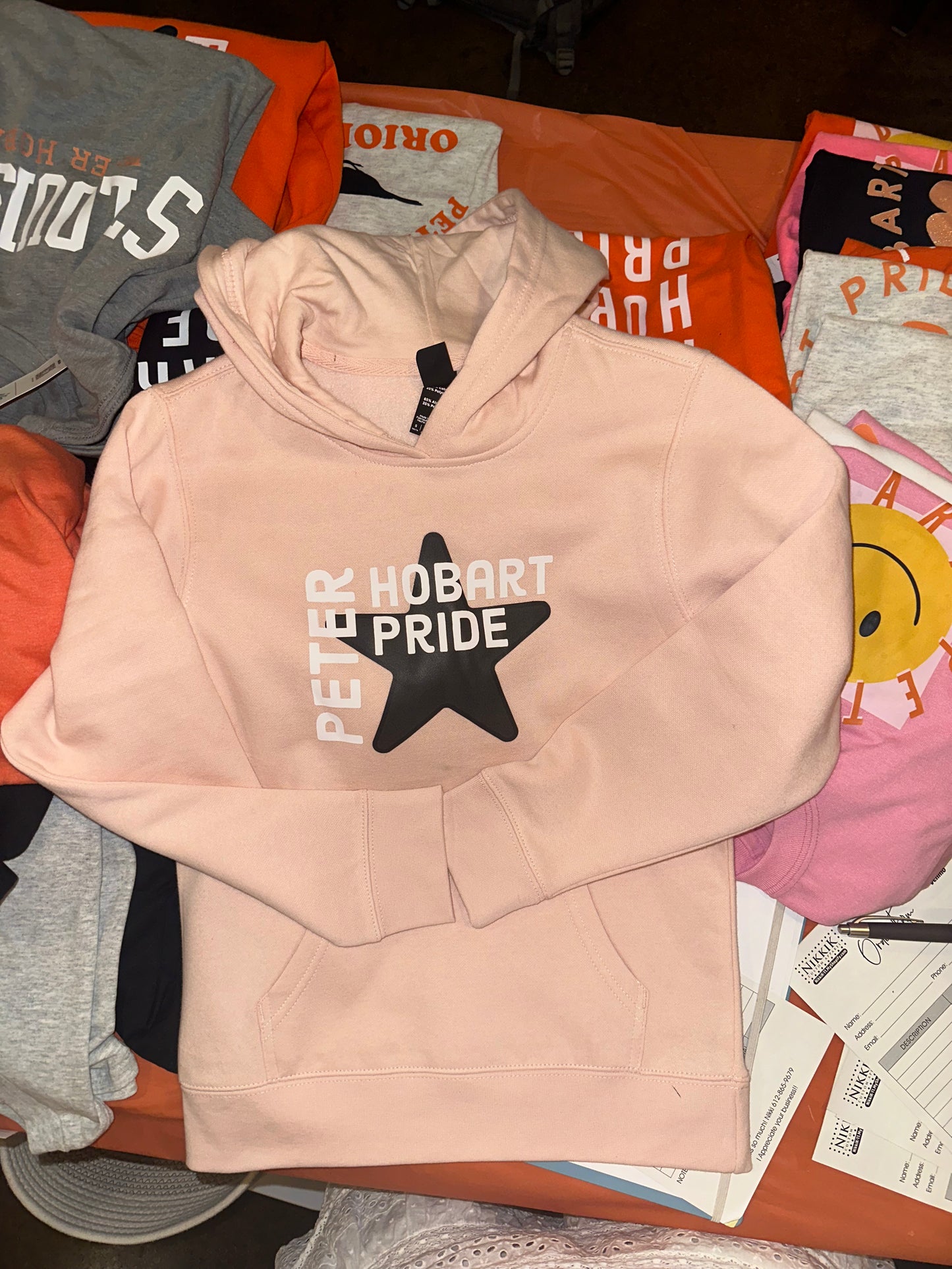 Peter Hobart Star Peach Youth Hoody