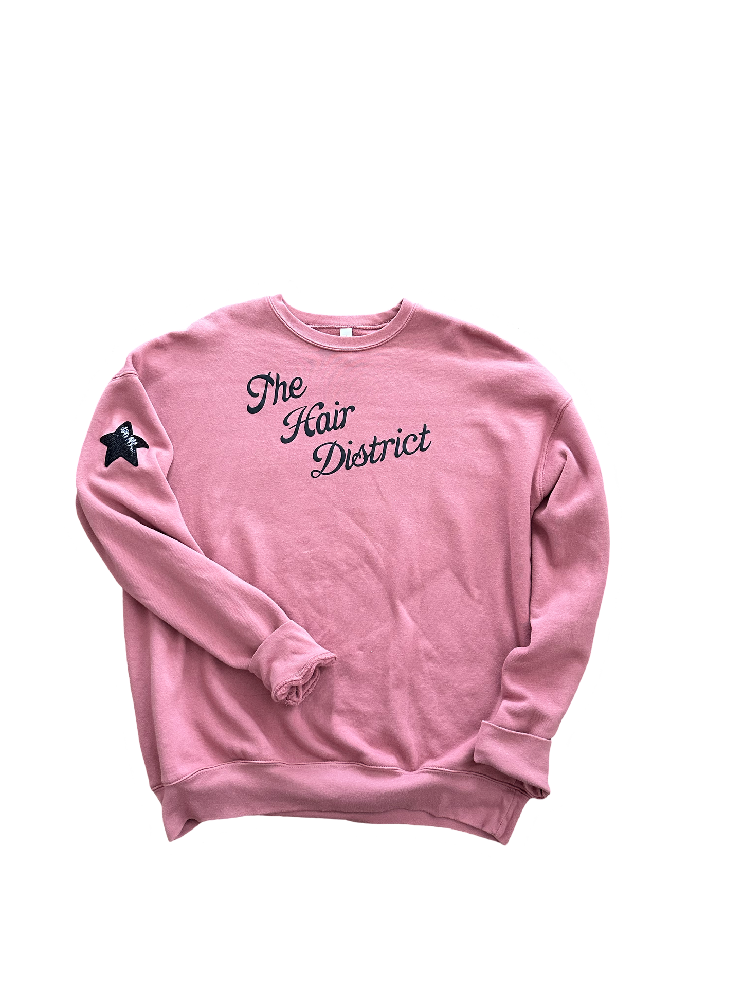 The Hair District Script Bella Crewneck Sweatshirt Adult