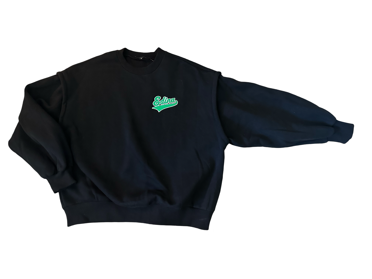 Embroidered Edina Thicker Sweatshirt Fun sleeve