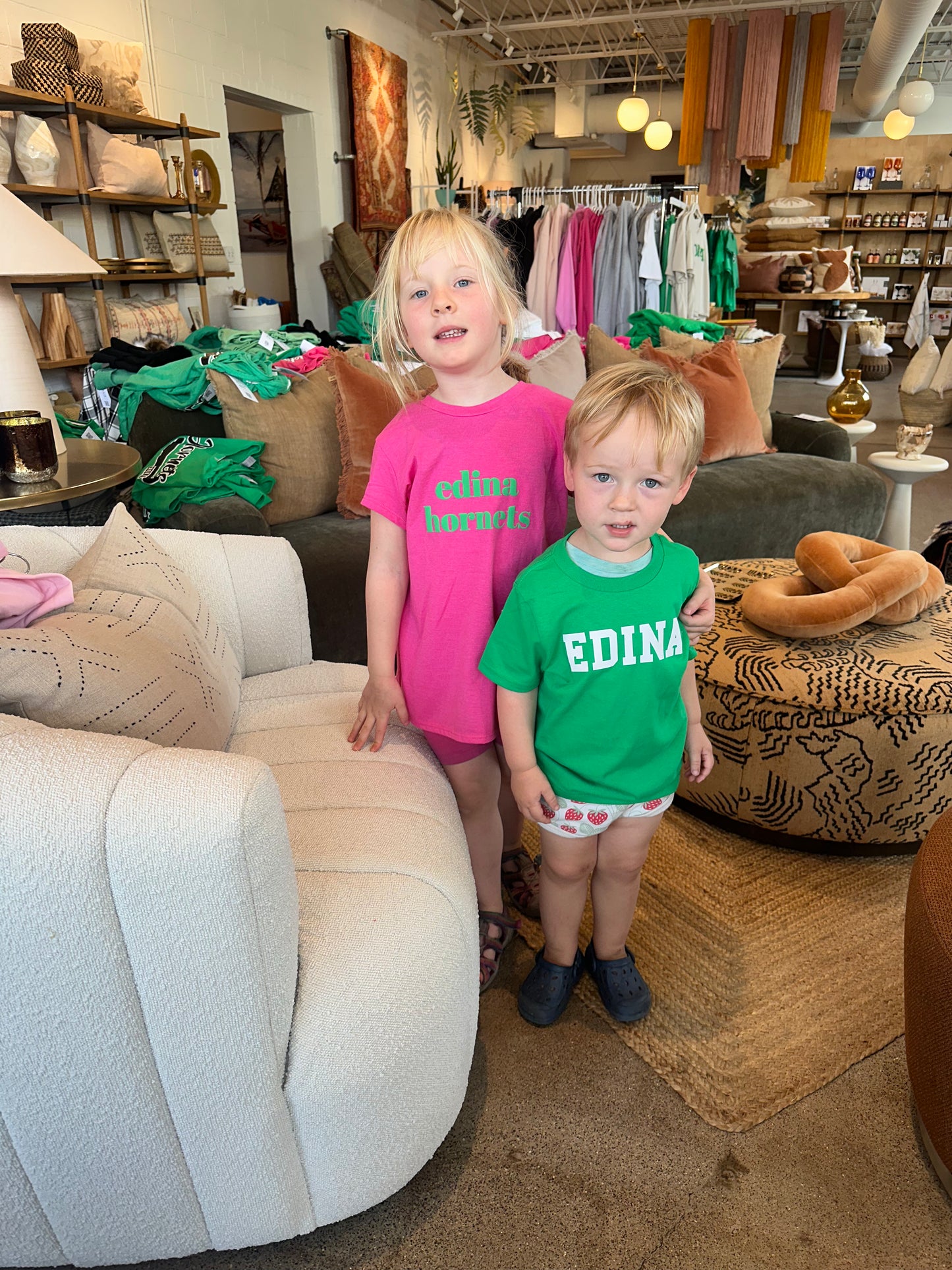 Puffy Green Edina Pink or White Girls Cut T