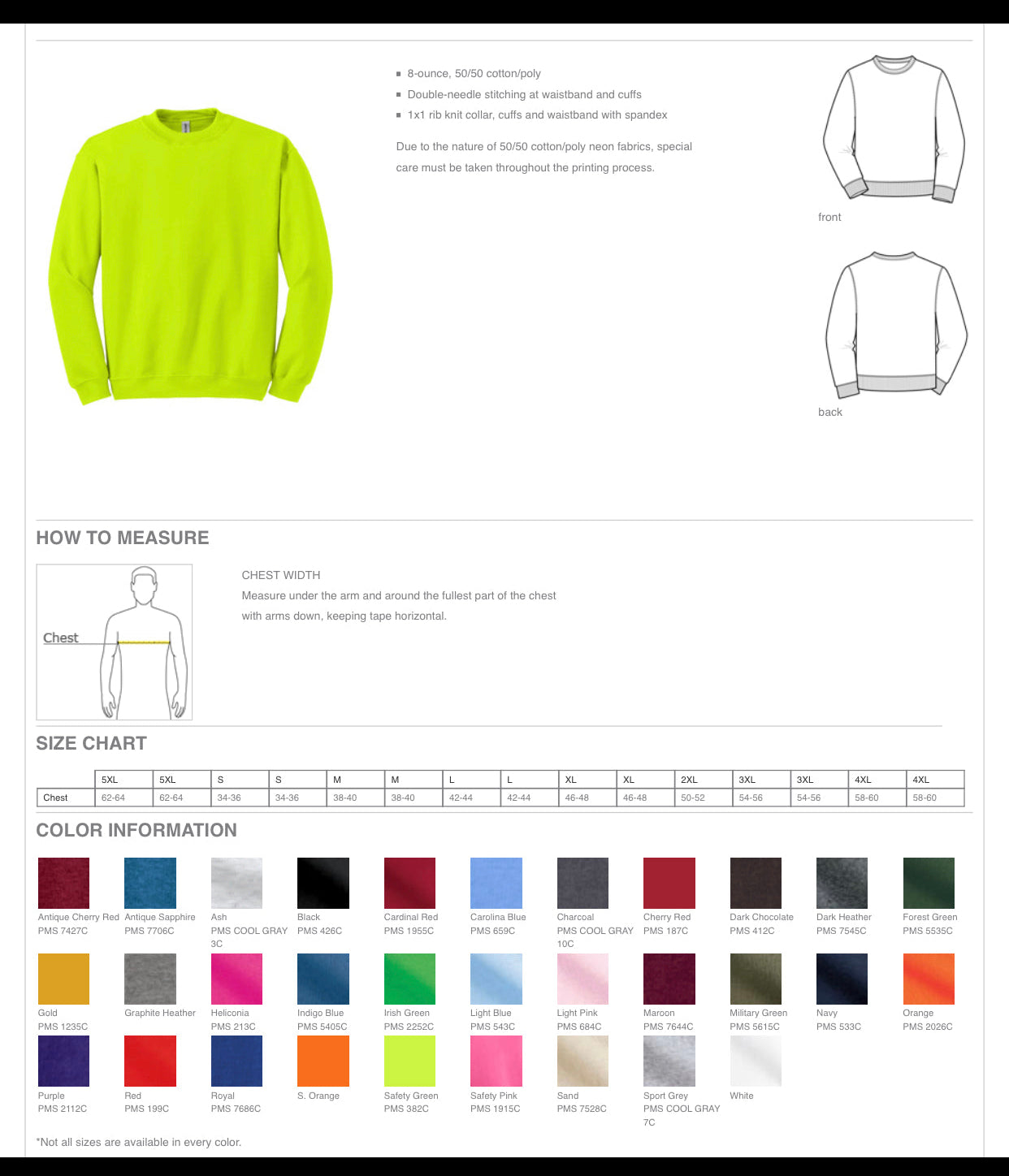 Light Pink Edina Green Crewneck Youth + Adult
