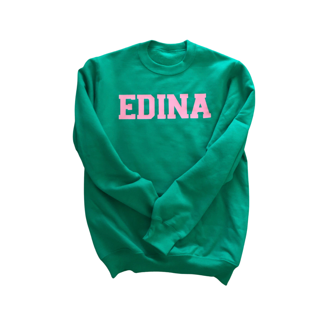 Light Pink Edina Green Crewneck Youth + Adult