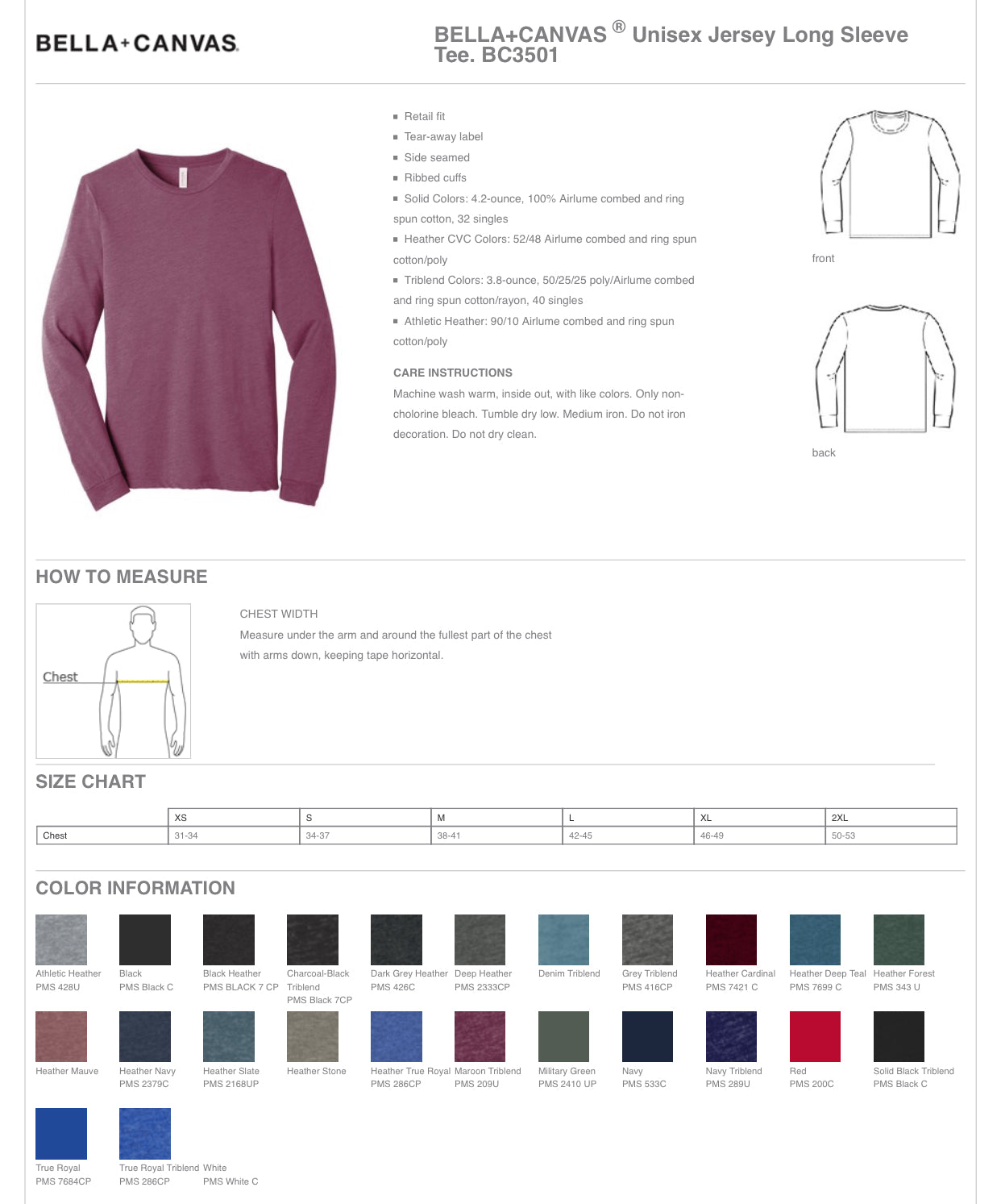 HD Unisex T Long Sleeve