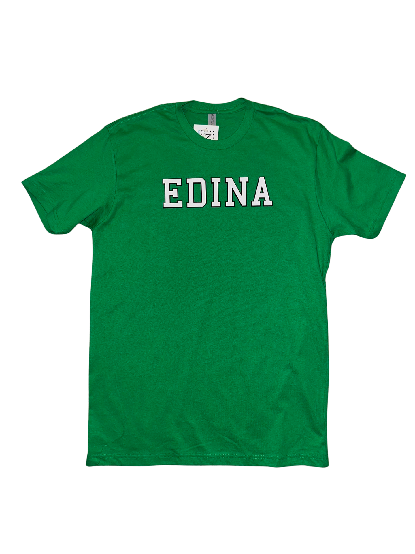 White & Black Edina Green SS T Youth + Adult