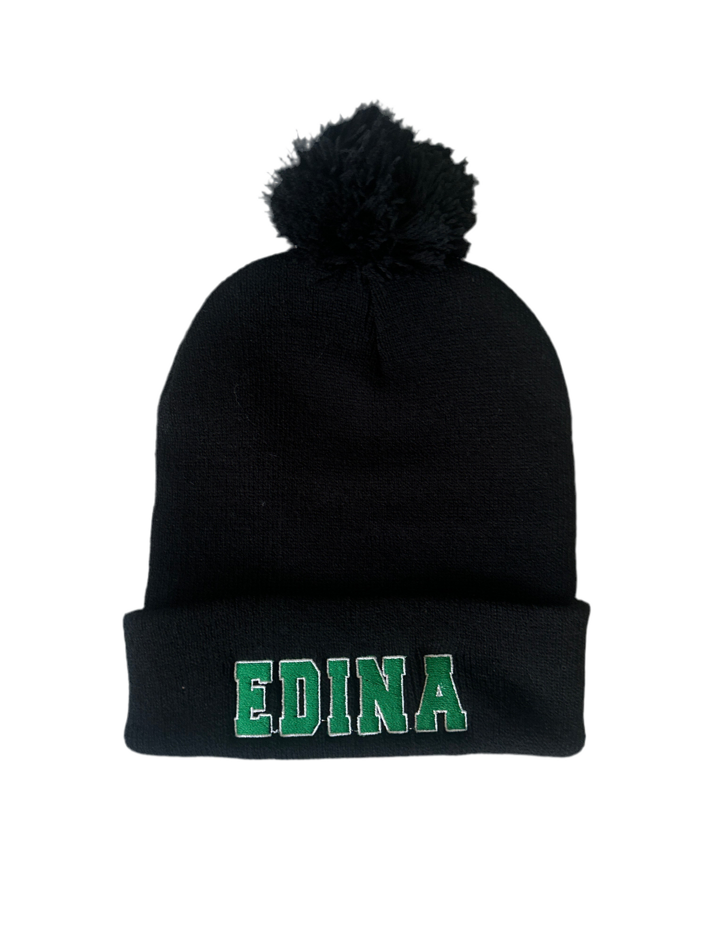 Edina Black Pom Hat