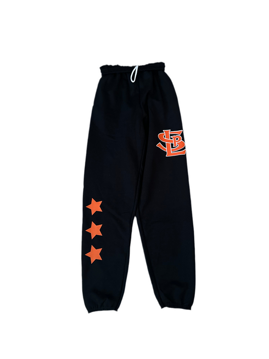 Adult & Youth Black Sweatpants SLP Logo + Stars or without