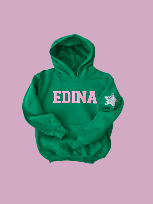 Pink Edina Hoody Youth 1-Small
