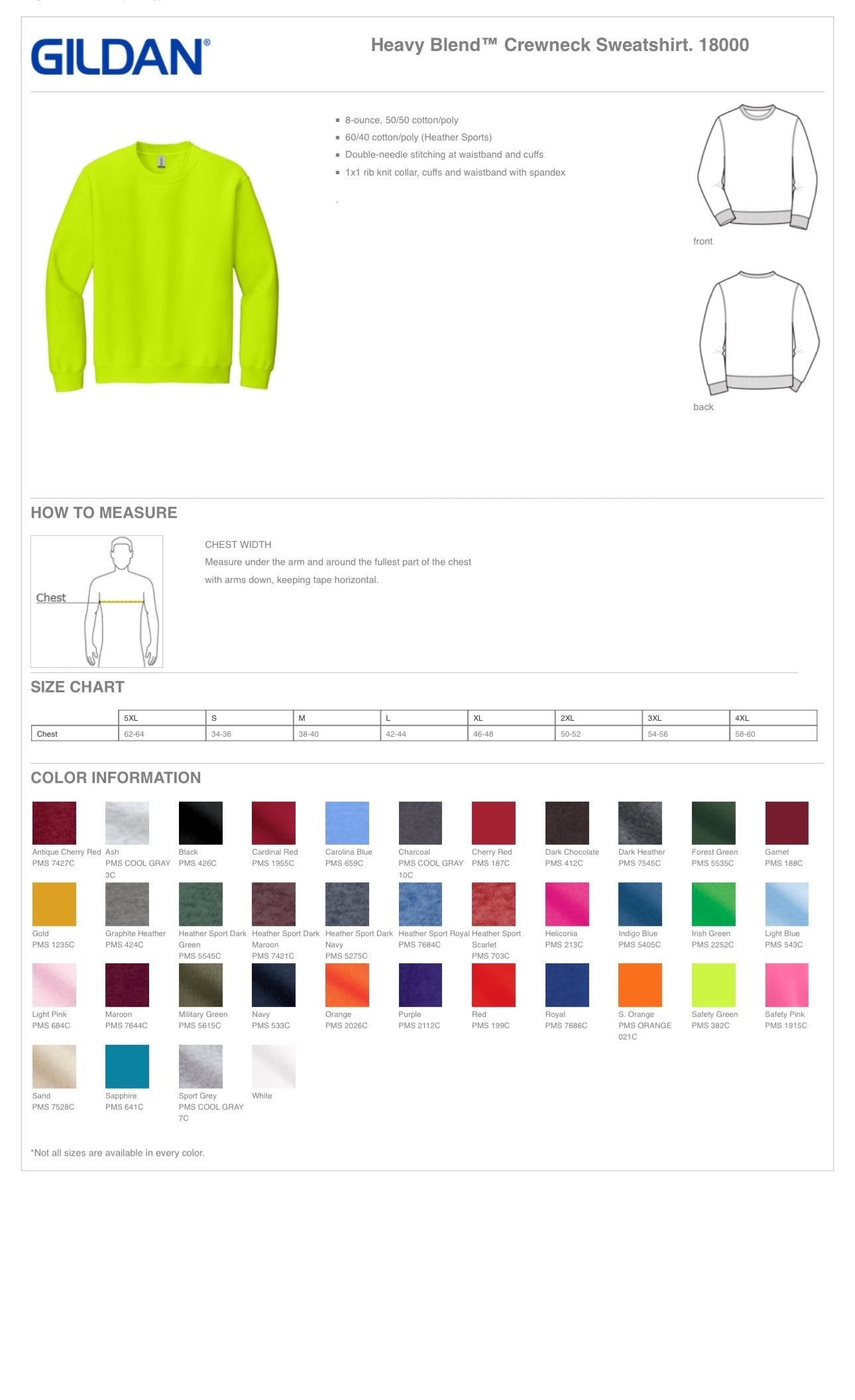Bright Pink Lime Green Edina Adult Crewneck