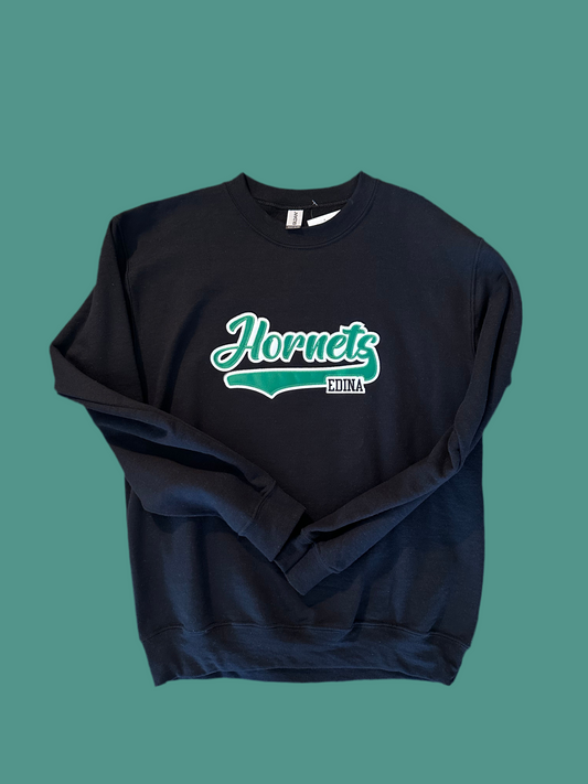 Hornets Appliqué Adult Crewneck 1-Small