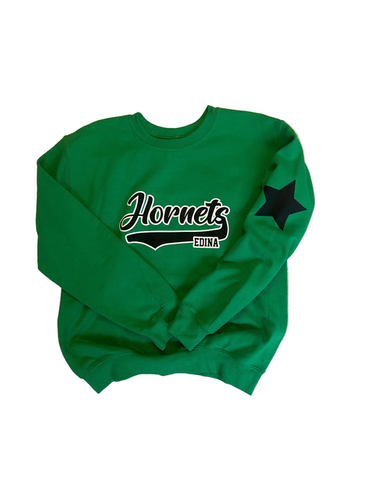 Adults Hornets Crewneck Star on Sleeve