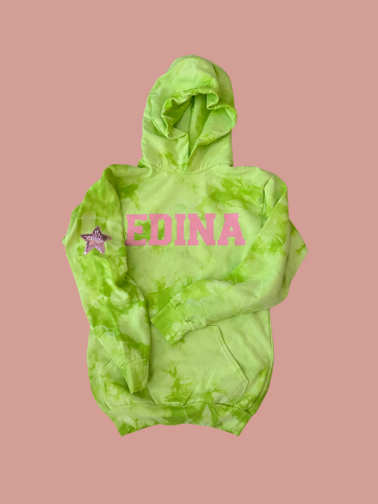 Fun Tie Dye Longer Hoody Youth 1-Medium