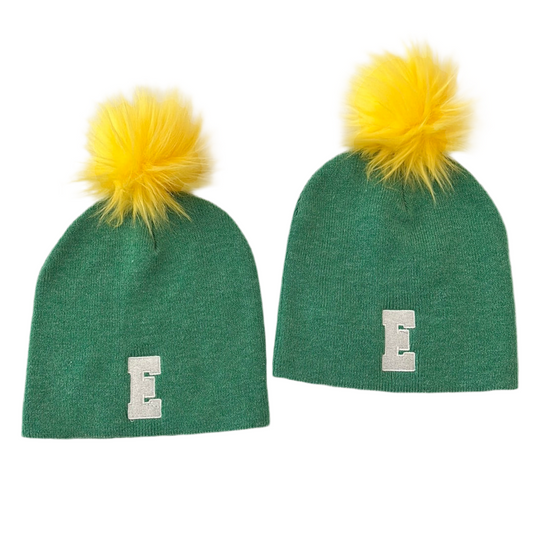 Green hat w yellow Pom