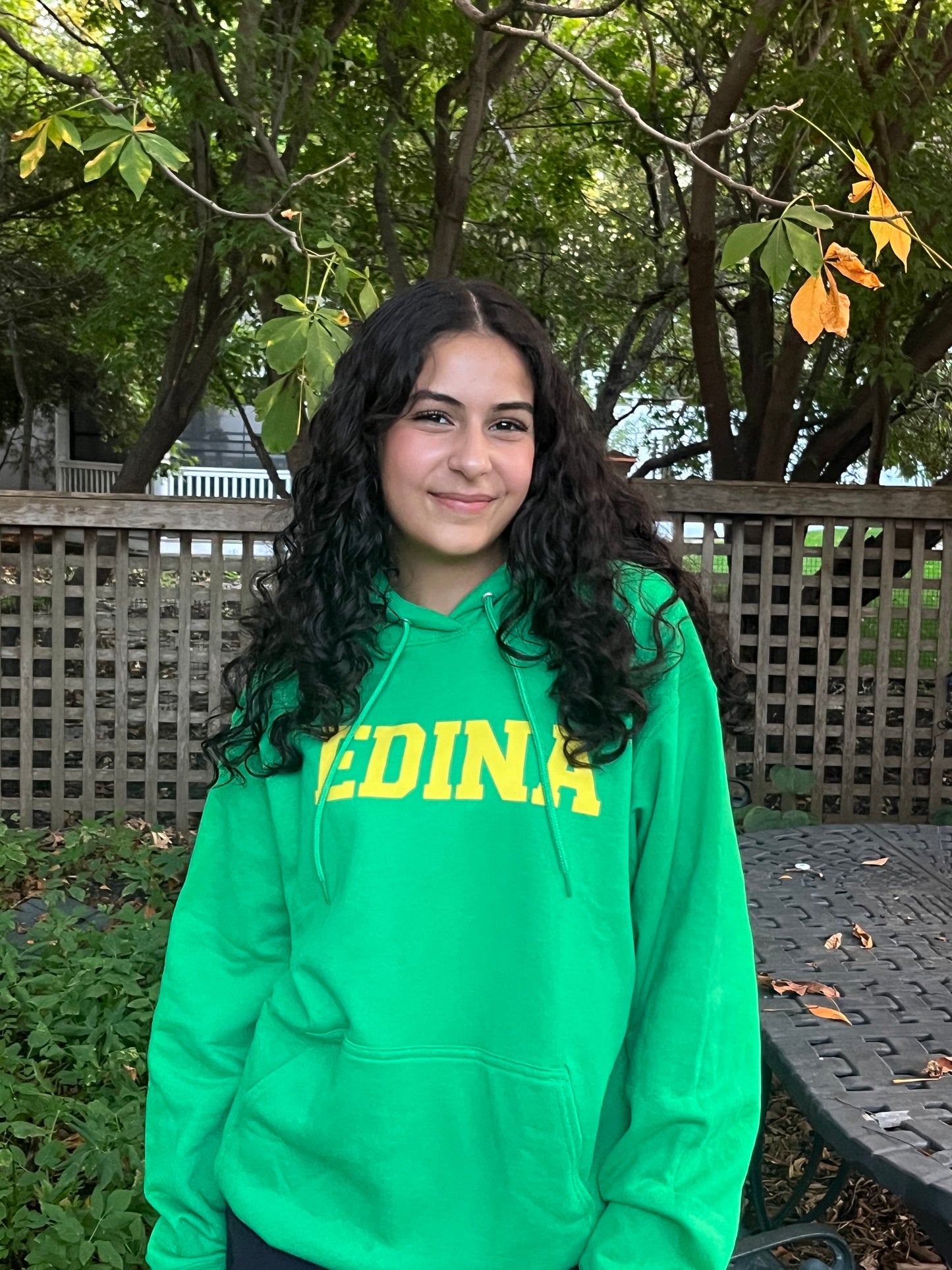 Yellow Edina Green Hoody Youth + Adult