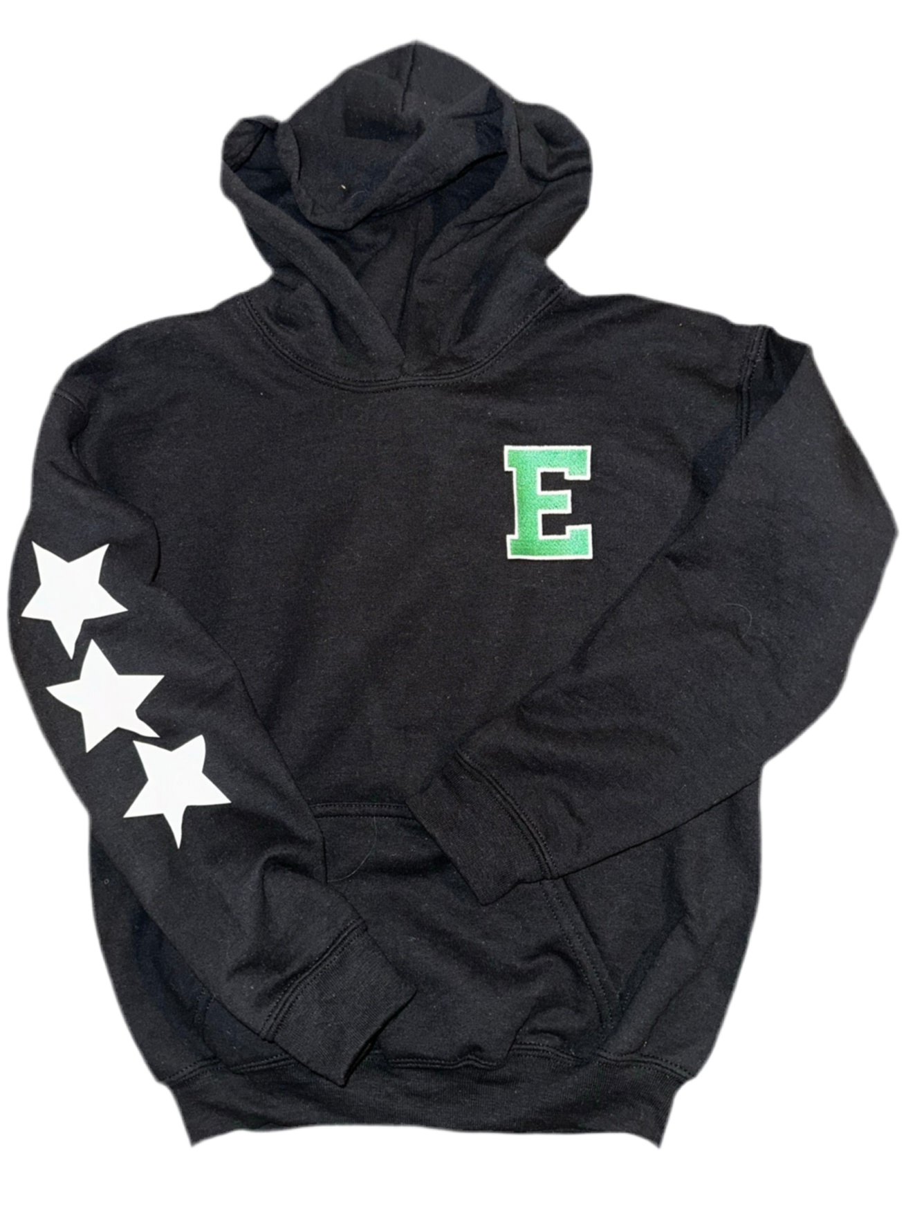 1-Youth Small 6/8 Hoody w Embroidered E & stars on sleeve
