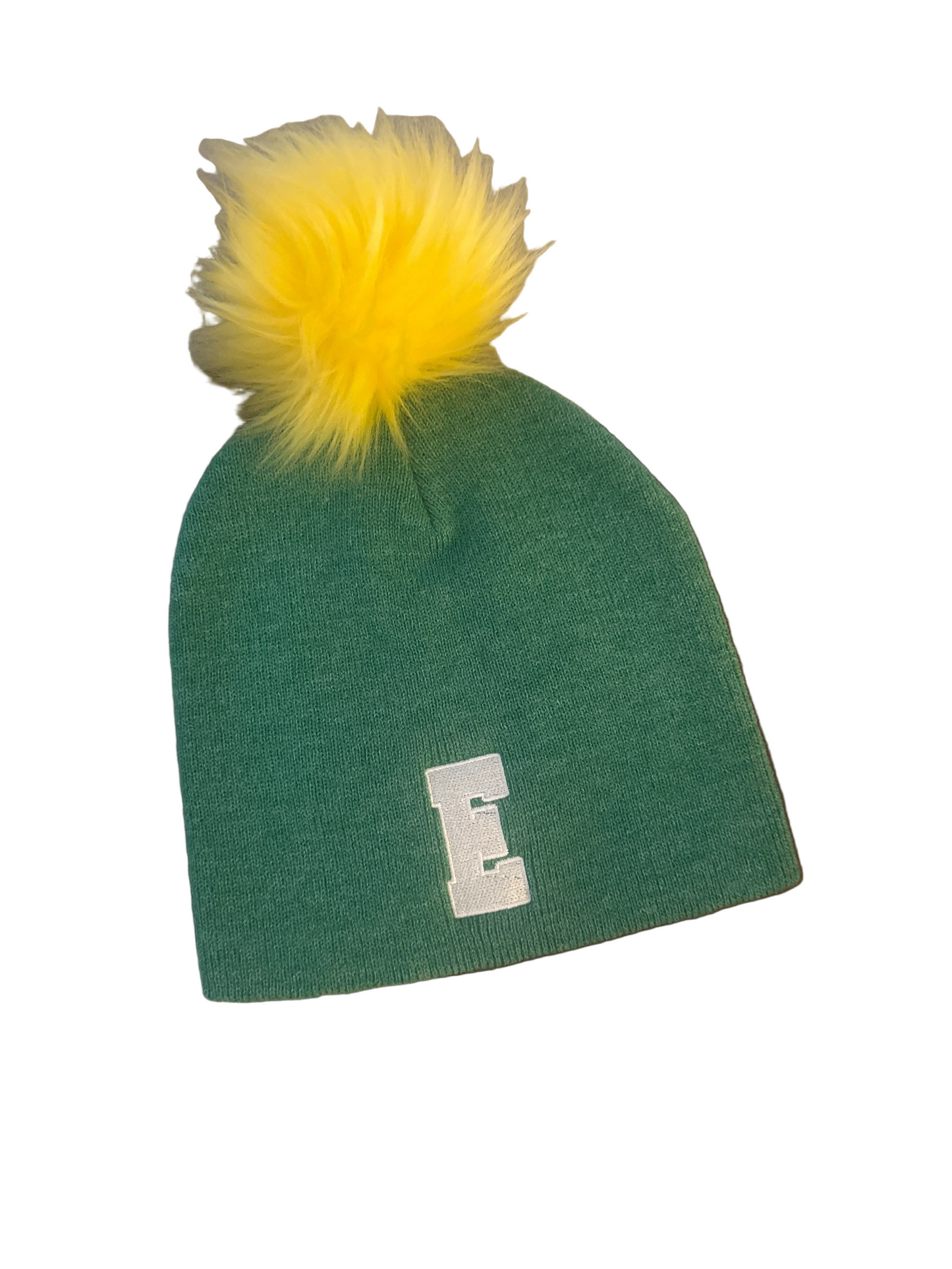 Green hat w yellow Pom