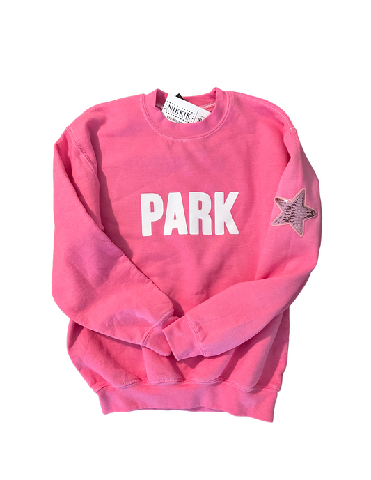 Park Youth + Adult Pink Crewneck