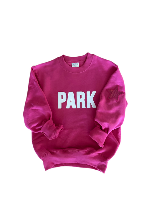 Park Youth + Adult Pink Crewneck