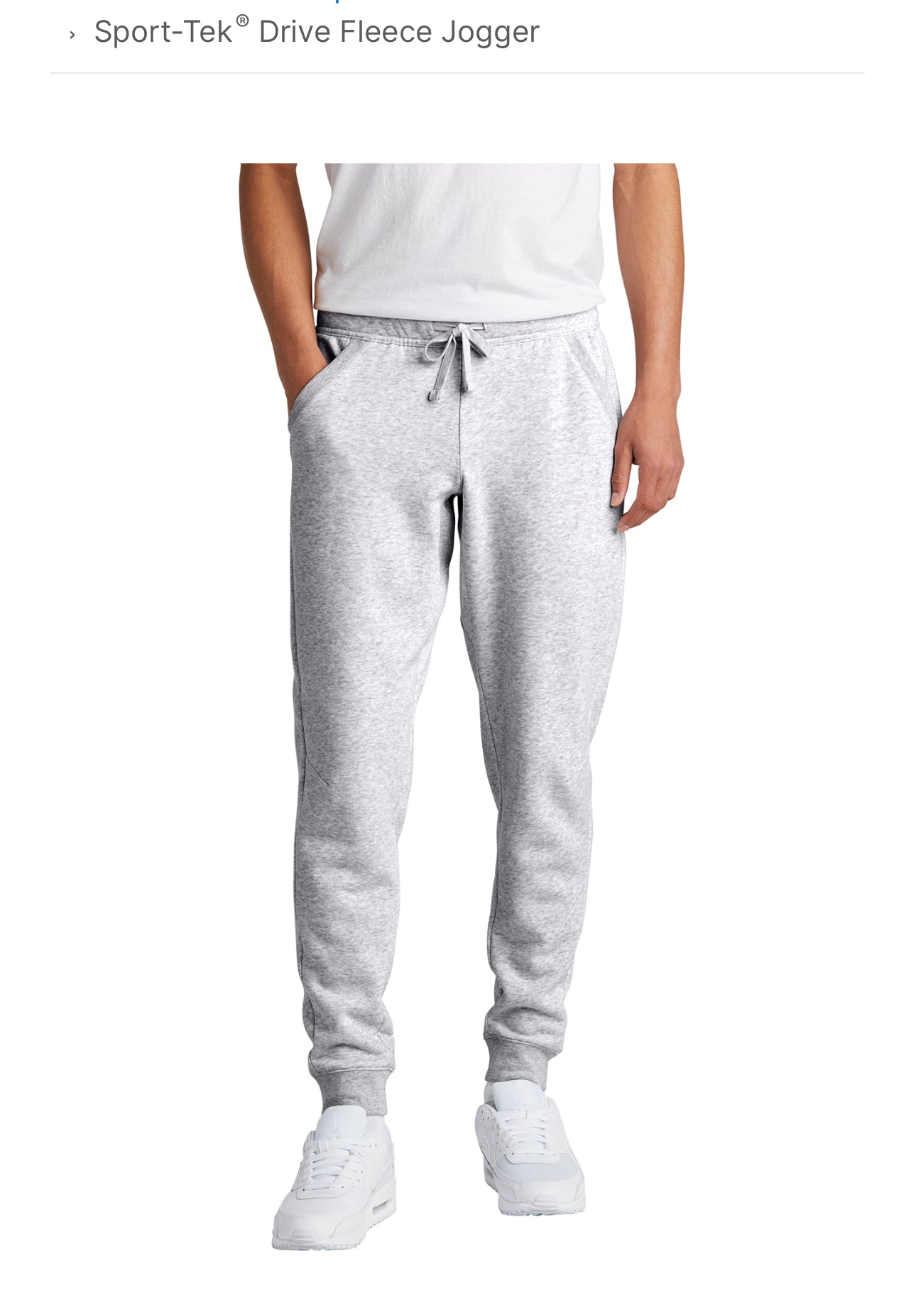 Grey Sport tek Jogger Edina Adult/Teen