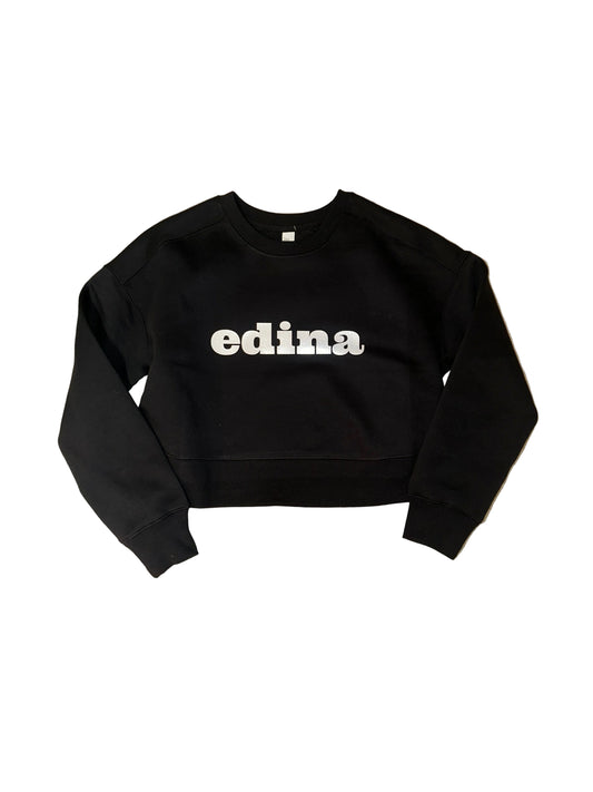 Glittery Edina District Crop Sweatshirt