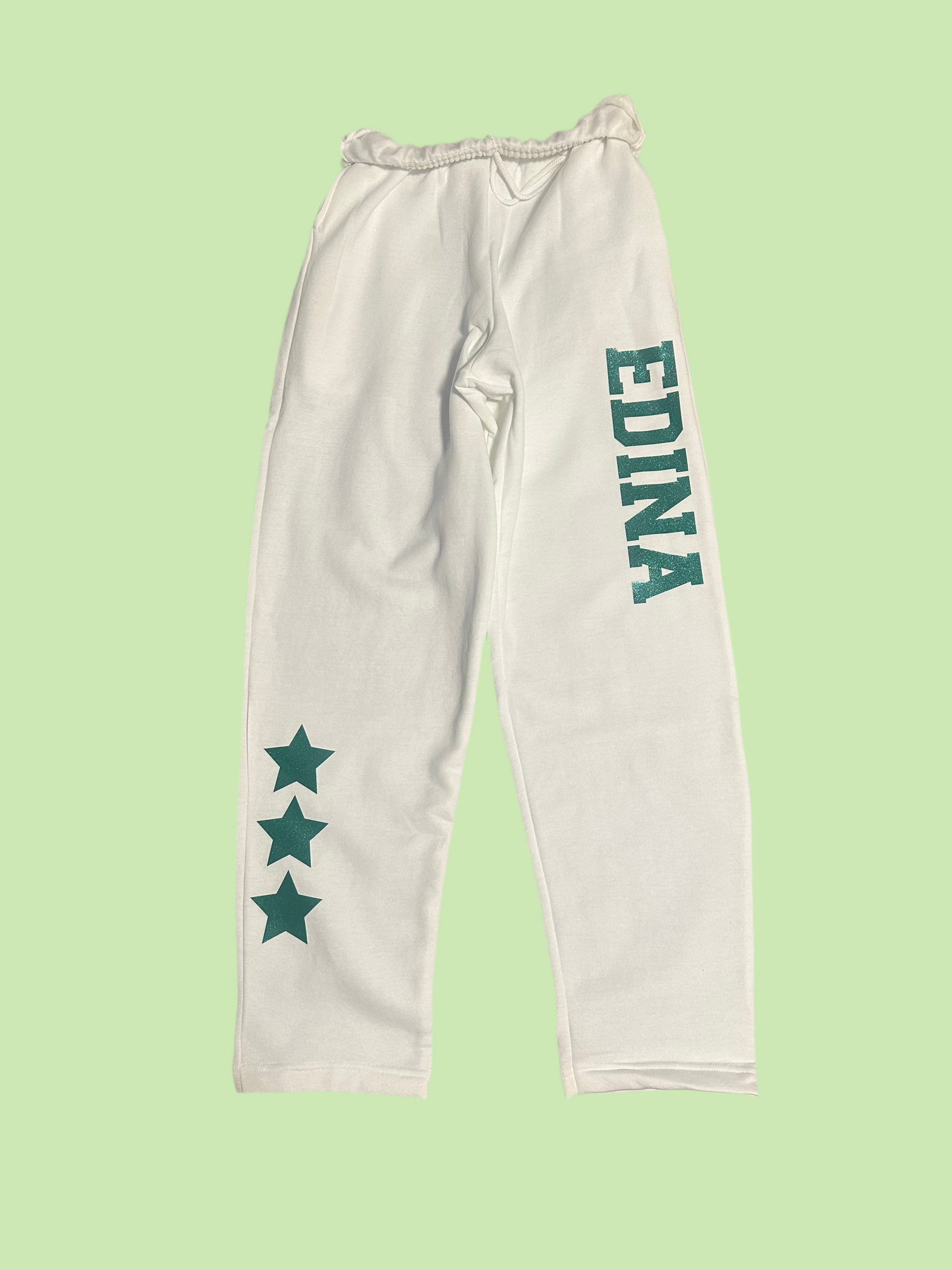 Cozy, oversized White Adult + Youth Sweatpants