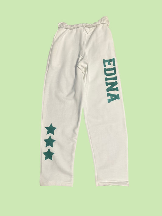 Cozy, oversized White Adult + Youth Sweatpants