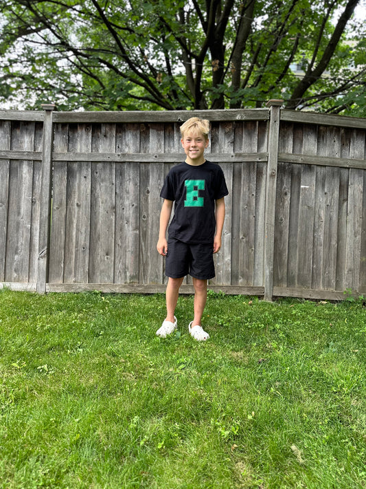 Big Green E  Cotton SS T Youth + Adult