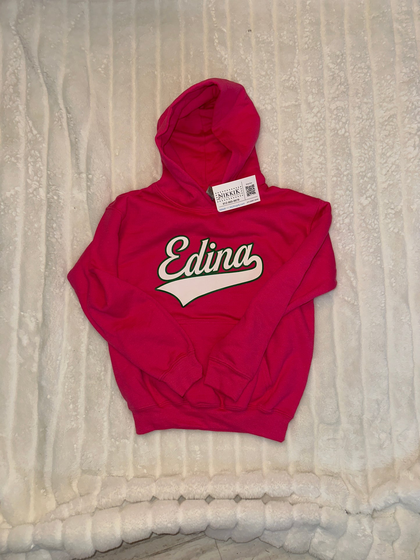 Youth Raspberry Pink Edina Hoody