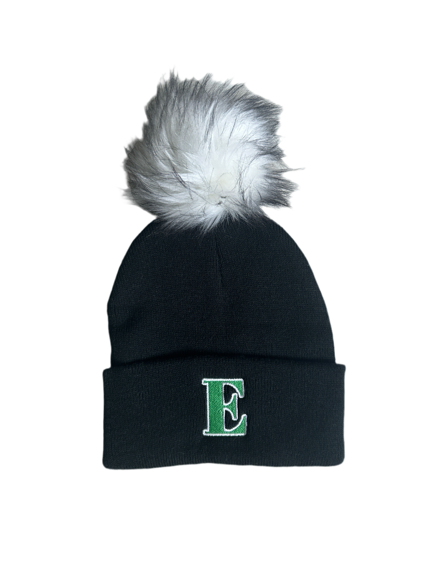 New E Faux Fur Pom Hat