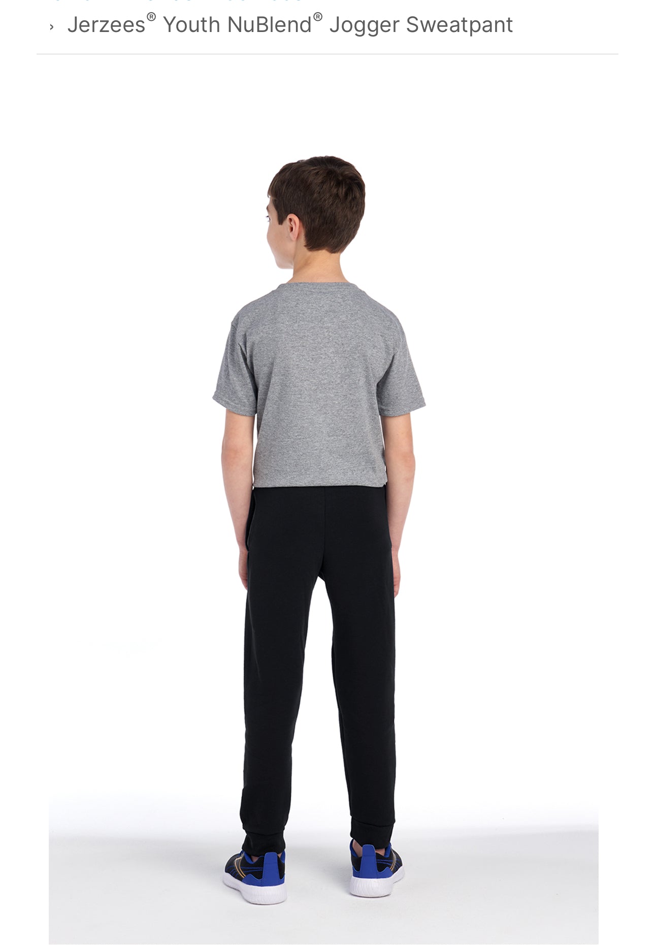 Youth & Adult Black Jogger w stars on leg