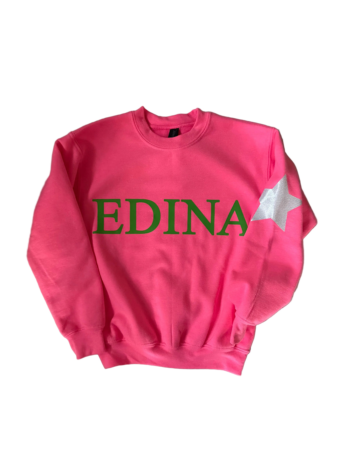 Hot pink youth crewneck