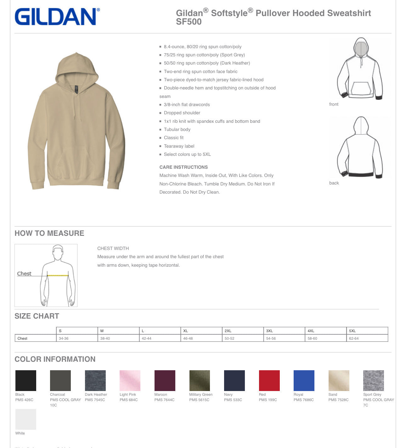 Edina 2 color Black or Grey Adult Hoody XS-4X