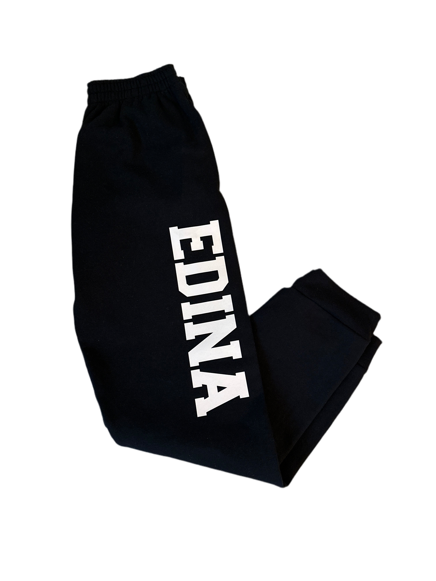 Youth & Adult Black Jogger EDINA