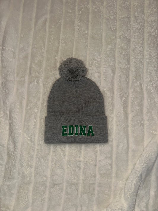 Grey Pom Hat Edina