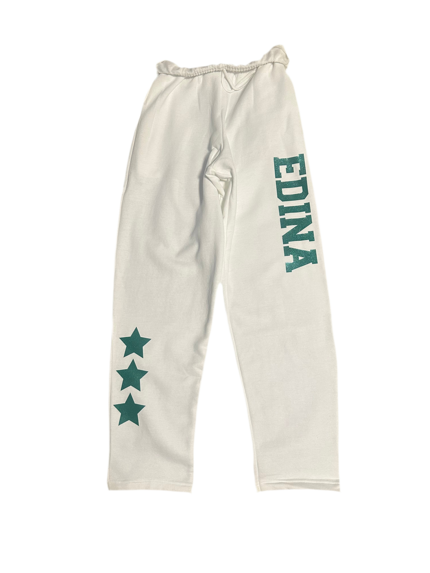 Cozy, oversized White Adult + Youth Sweatpants