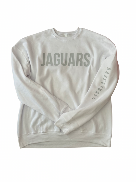 Jaguars Basketball Bella Adult Crewneck Sweatshirt