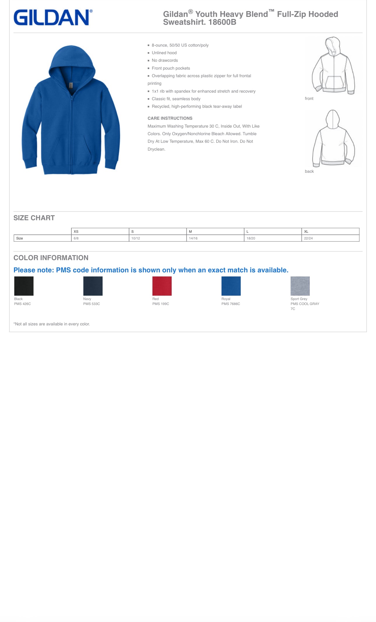 Peter Hobart Black Zip Youth + Adult